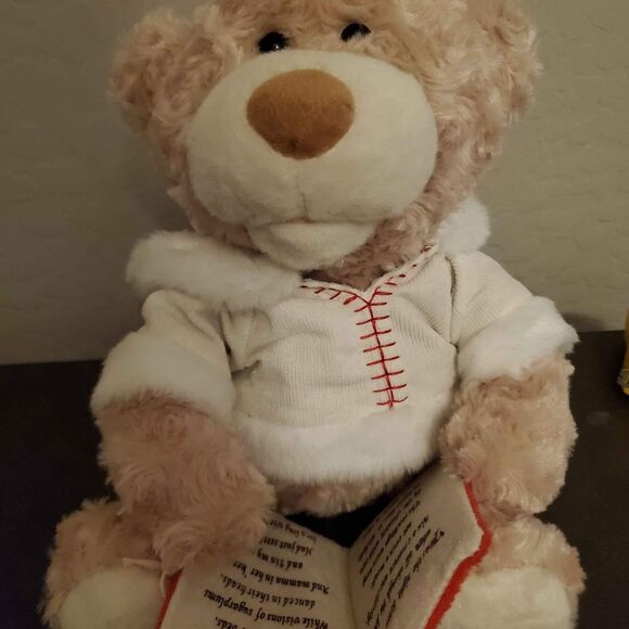 Twas the night before Christmas Bear 10"  Reads The Night Before Christmas - Picture 1 of 4